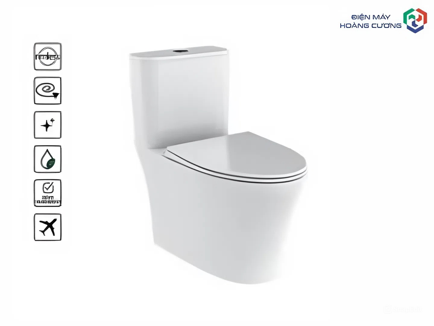 Bồn cầu một khối Kobe II Hafele 588.79.417 13 Bồn cầu một khối Kobe II 588.79.417 tiết kiệm nước
