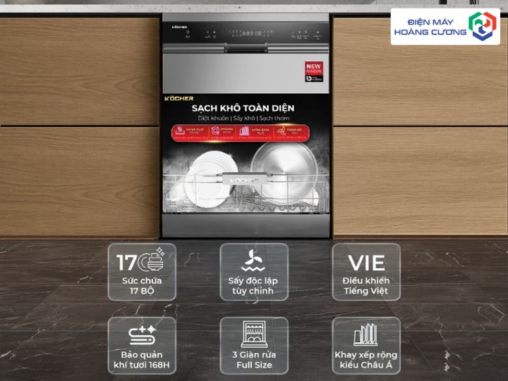 Máy rửa bát Kocher X15S 12 Các chương trình rửa của máy rửa bát Kocher X15S
