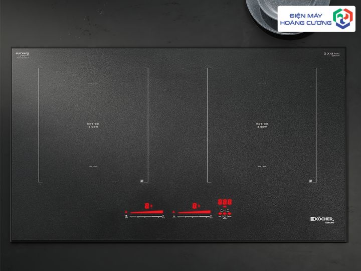 Bếp từ 2 vùng nấu Kocher X-NANO 8 Plus 21 Thiết kế bếp từ đôi X-NANO 8 Plus