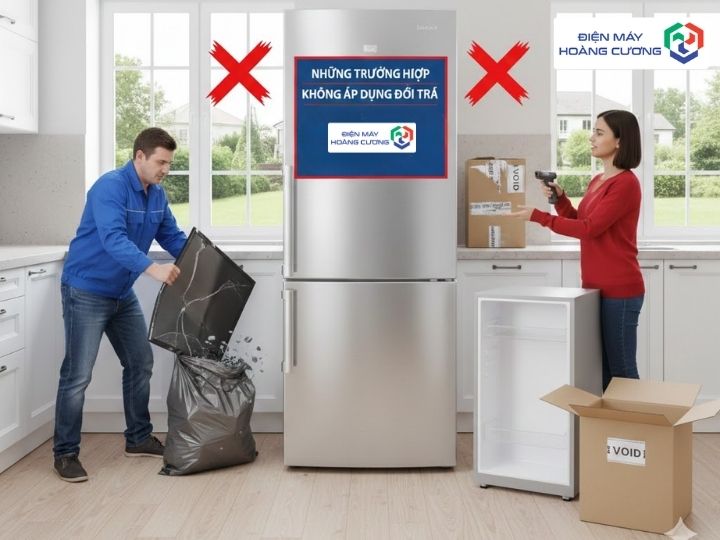 Chính sách đổi trả với những trường hợp không áp dụng