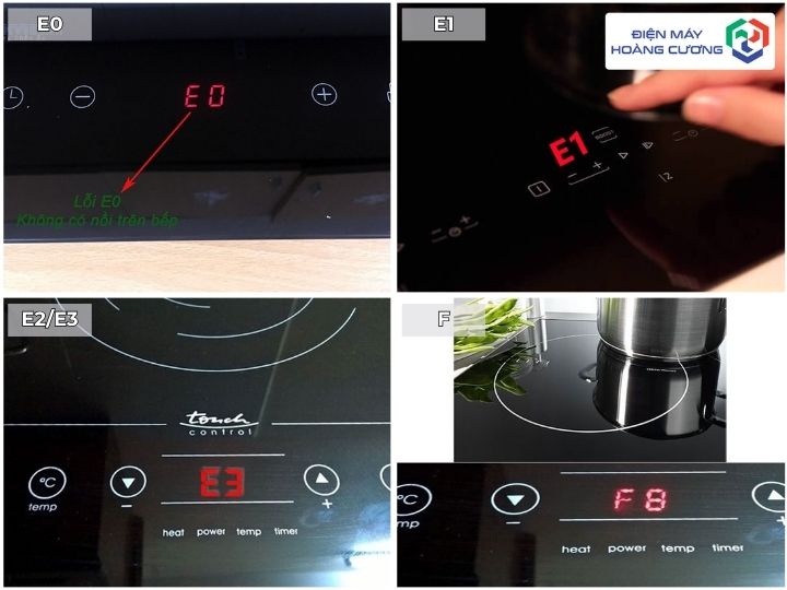 các mã lỗi bếp từ Bosch thường gặp