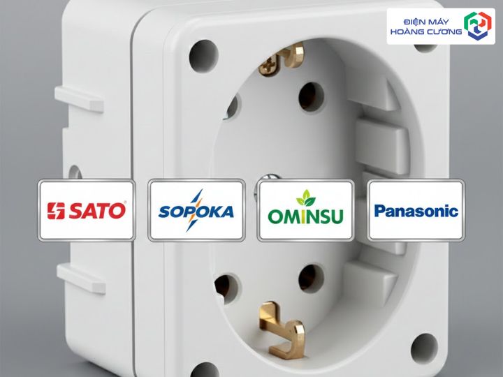 4 thương hiệu ổ cắm bếp từ uy tín: Sato, sopoka, ominsu, panasonic