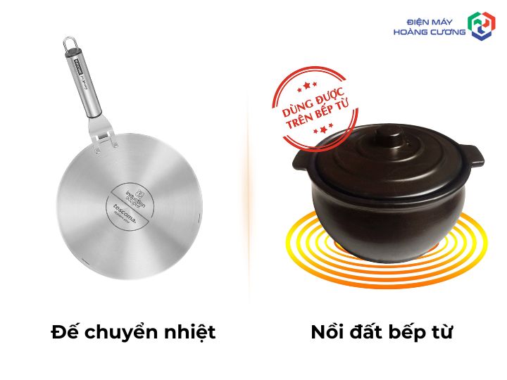 So sánh đế chuyển nhiệt và nồi đất nấu bếp từ 