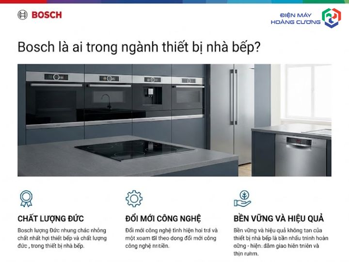 Vị thế của Bosch trong ngành thiết bị nhà bếp