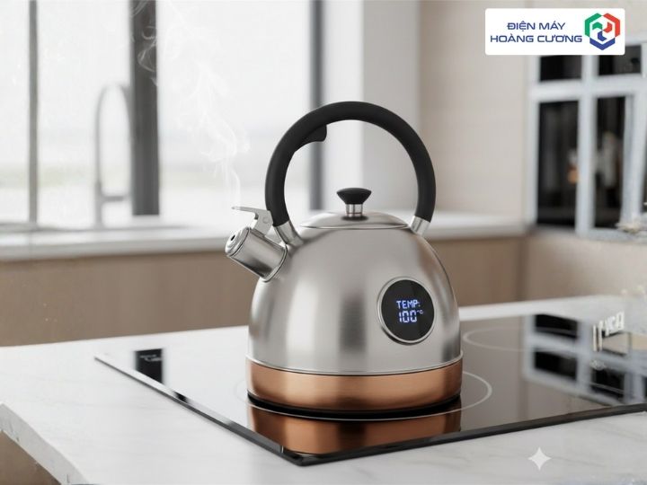 Ấm đun nước bếp từ có gì?