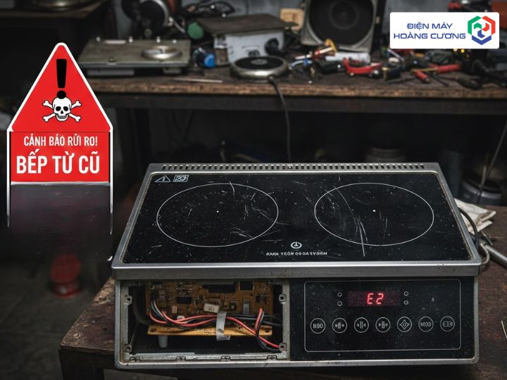 Cảnh báo lỗi bếp từ cũ
