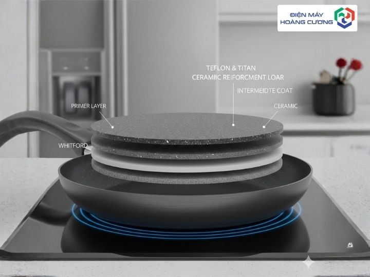 Các lớp chống dính của chảo chống dính