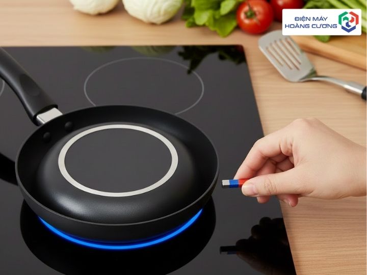 Cách kiểm tra có đúng loại chảo chống dính cho bếp từ không
