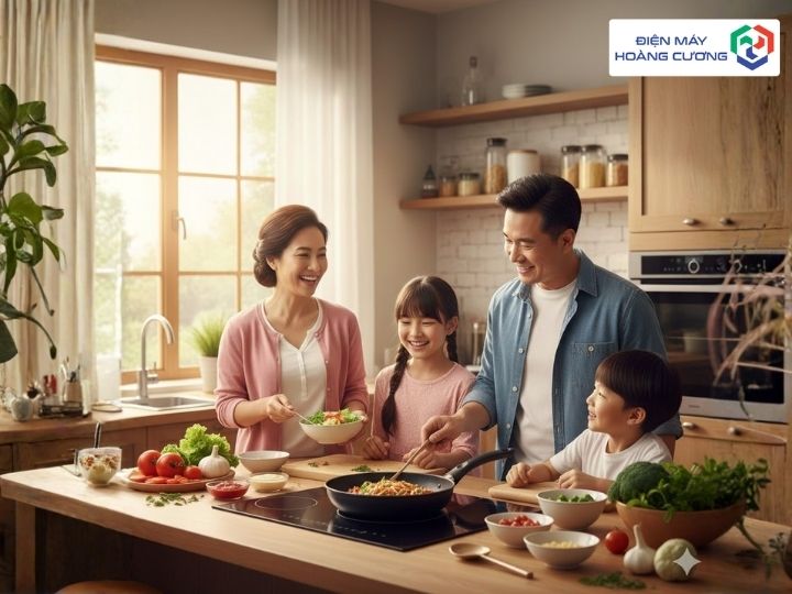 Gia đình có nên dùng chảo chống dính bếp từ không?