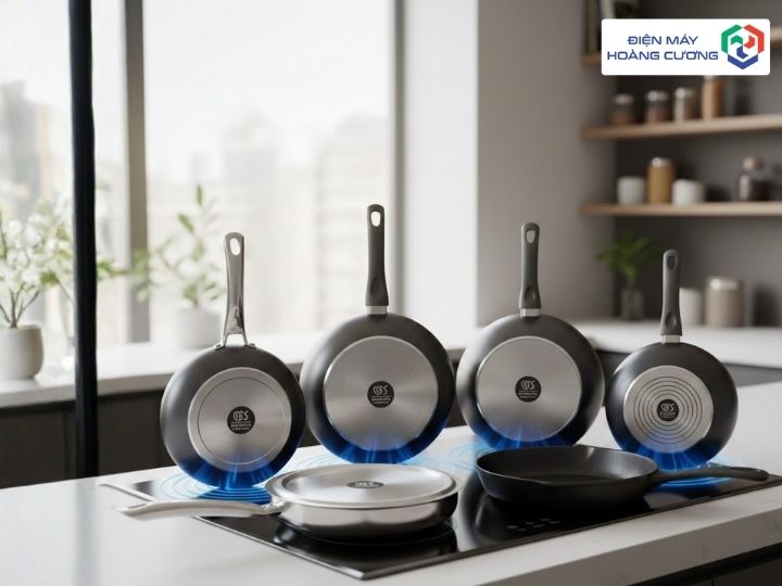 Chảo chống dính bếp từ có từ tính