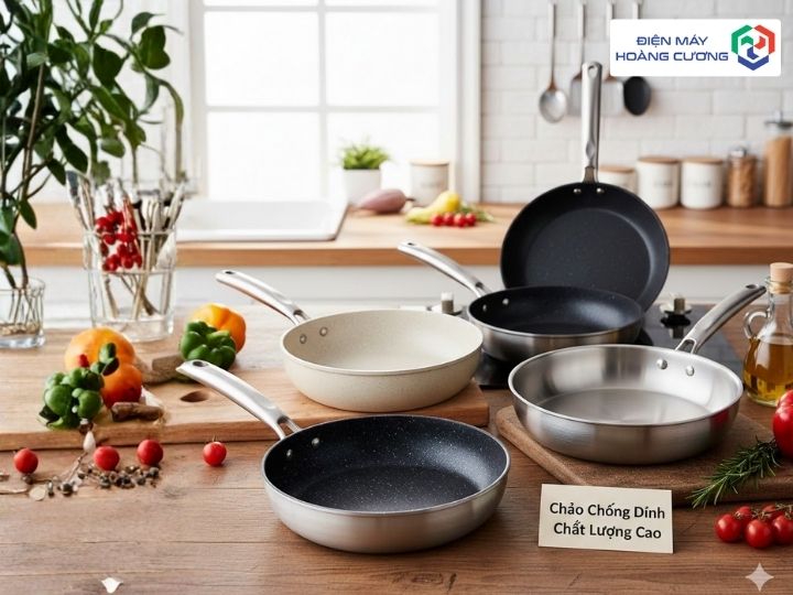 Chọn chất liệu chảo chống dính bếp từ phù hợp