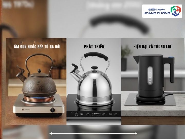 Ấm đun nước bếp từ hoạt động như nào?