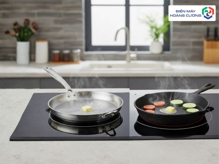 So sánh chảo bếp từ với hồng ngoại