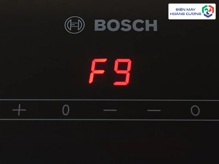 Bếp từ Bosch hiển thị mã lỗi F9