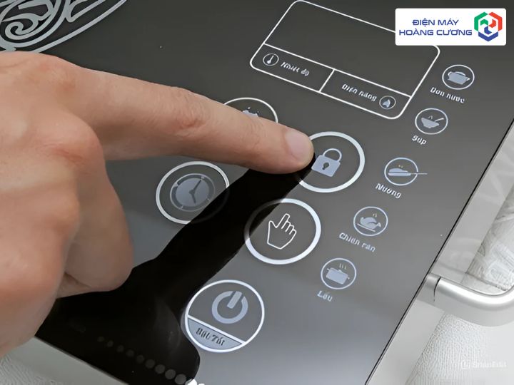 lựa chọn tính năng thông minh trên bếp từ bosch