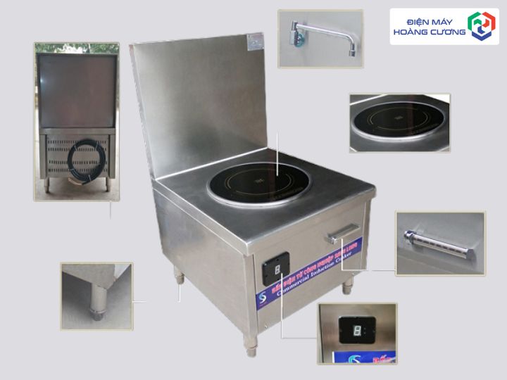 Bếp Từ Công Nghiệp Là Gì? Kinh Nghiệm Chọn Mua Chuẩn Nhất 2025 5 Mô tả cấu tạo của bếp từ công nghiệp