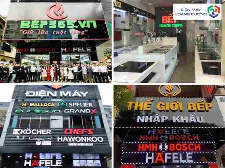 Hệ thống showroom bếp từ bosch điện máy Hoàng Cương