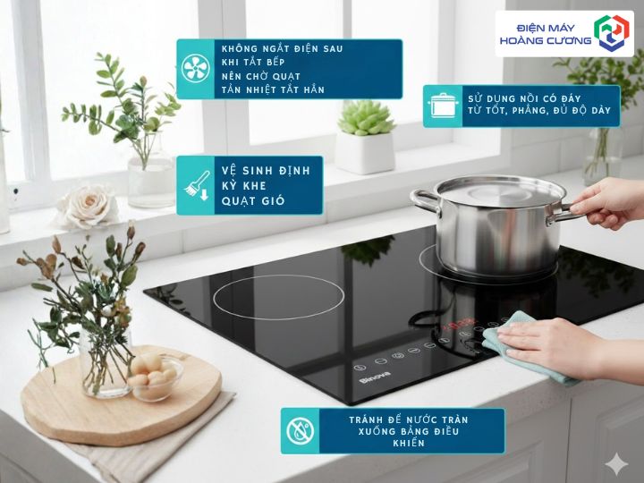 Bếp Từ Binova mẹo sử dụng