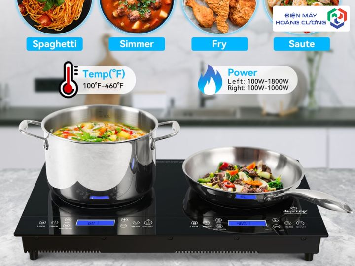 Top 3 Bếp Từ Duxtop Đáng Mua Nhất & Đánh Giá Thương Hiệu "Best Seller" Amazon 4 Công suất & nhiệt độ bếp từ Duxtop