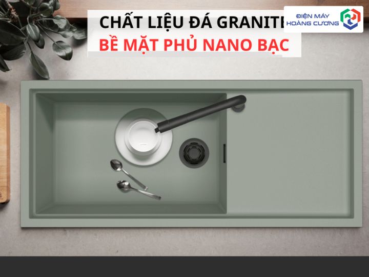 Chất liệu Granite Nano cao cấp chậu rửa Malloca