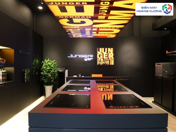 gian hàng bếp từ Junger tại showroom Hải Phòng