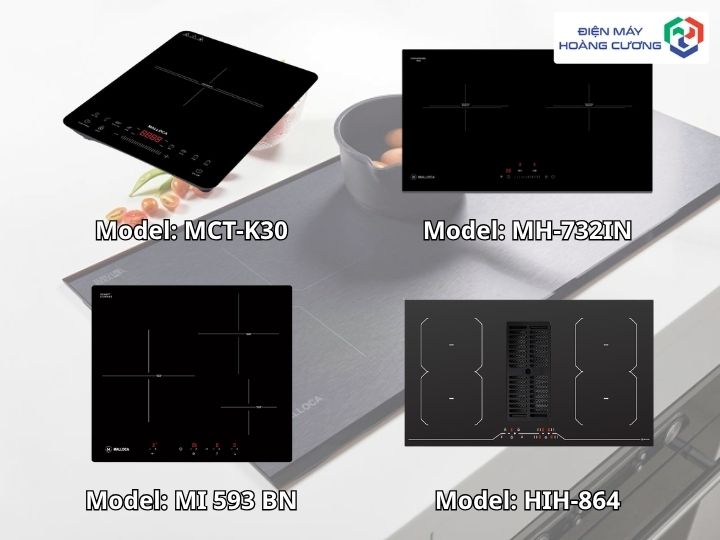 Top bếp từ Malloca bán chạy tại Khánh Hoà