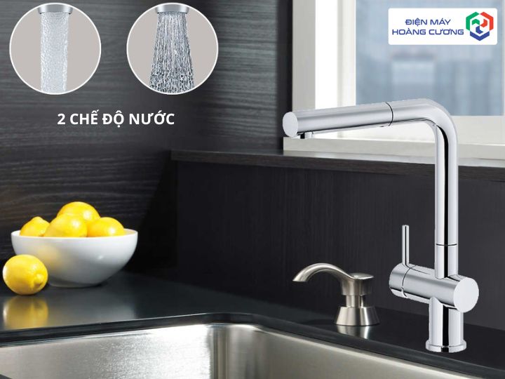 2 chế độ nước vòi rửa Konox