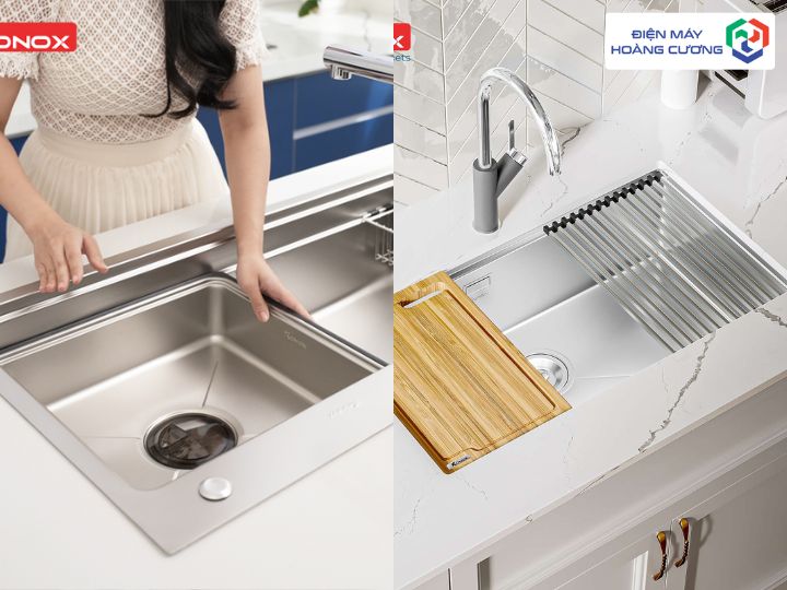 Chậu rửa Konox lắp nổi và lắp chìm