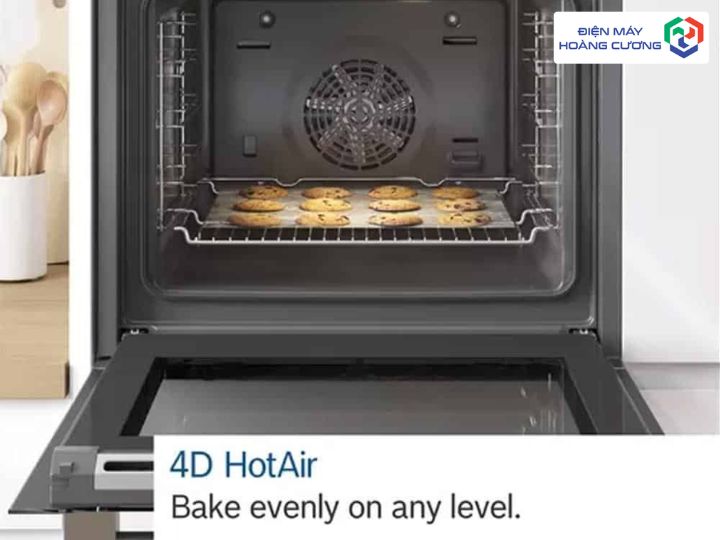 Công nghệ 4D Hot Air trên lò nướng Bosch