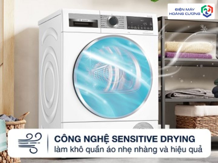 Công nghệ sấy Sensitive Drying máy sấy Bosch