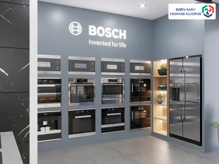 Gian hàng lò nướng Bosch điện máy Hoàng Cương Hải Phòng