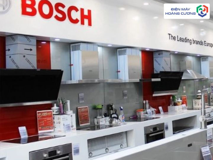 Gian hàng máy hút mùi Bosch tại điện máy Hoàng Cương Hải Phòng