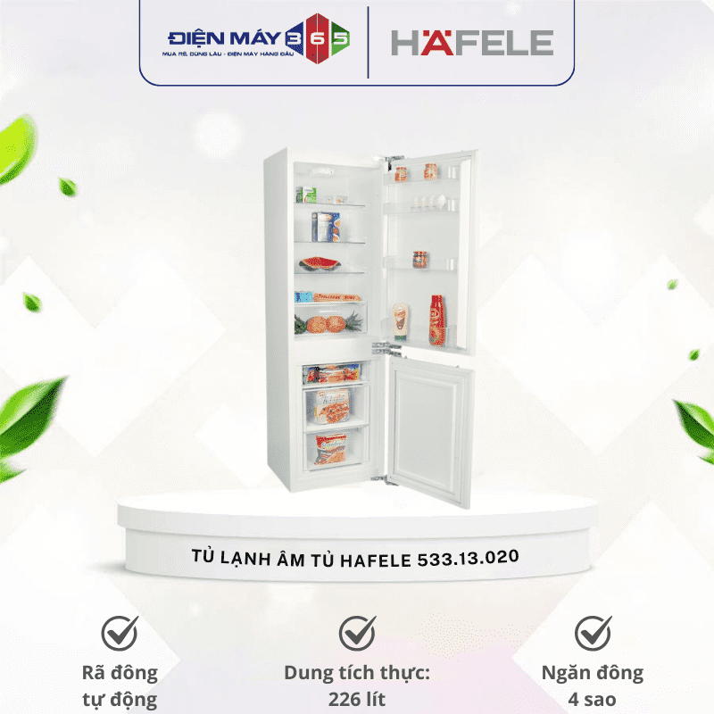 Tủ lạnh âm tủ Hafele 533.13.020 3 Tủ lạnh âm tủ Hafele 533.13.020