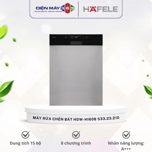 Máy rửa chén bát âm bán phần Hafele HDW-HI60B 533.23.210