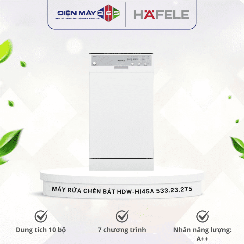 Máy rửa chén bát Hafele HDW-HI45A 533.23.275 3 Máy rửa chén bát Hafele HDW-HI45A 533.23.275