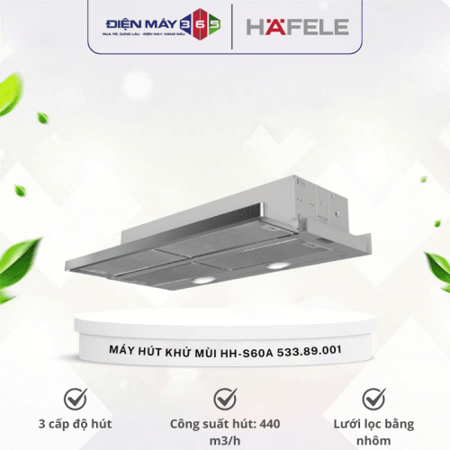 Máy hút khử mùi kính cong Hafele HH-S60A 533.89.001