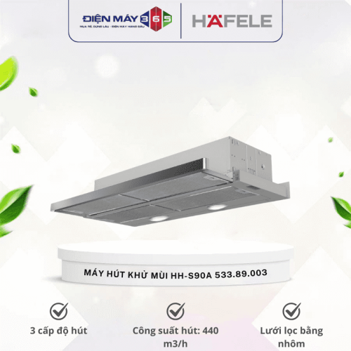 Máy hút khử mùi kính cong Hafele HH-S90A 533.89.003
