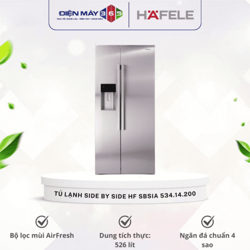 Tủ lạnh Side By Side Hafele HF SBSIA 534.14.200
