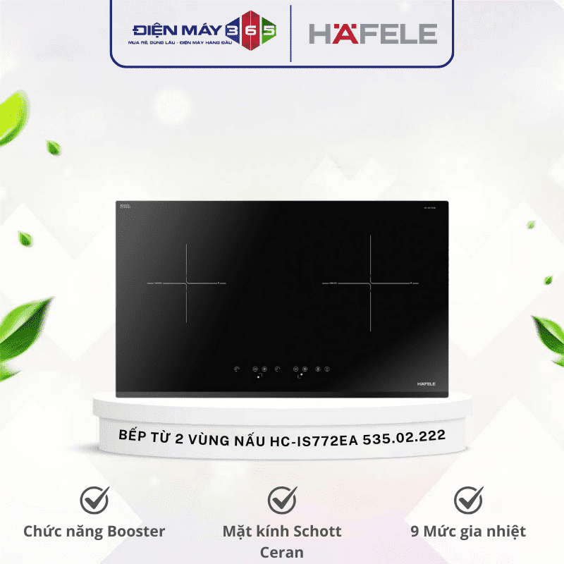Bếp từ 2 vùng nấu Hafele 535.02.222 3 Bếp từ 2 vùng nấu Hafele 535.02.222