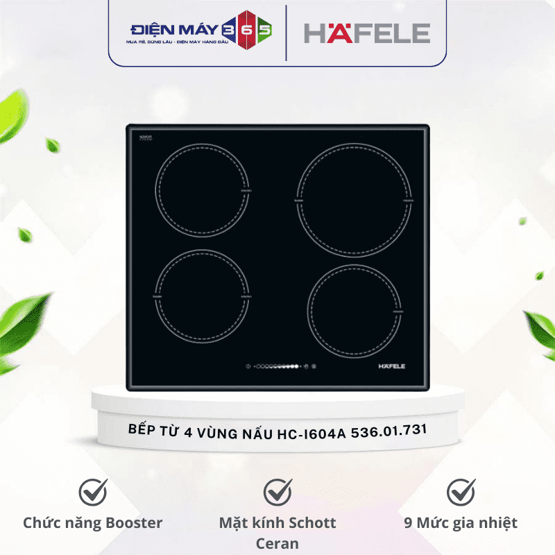 Bếp từ 4 vùng nấu Hafele HC-I604A 536.01.731 3 Bếp từ 4 vùng nấu Hafele HC-I604A 536.01.731
