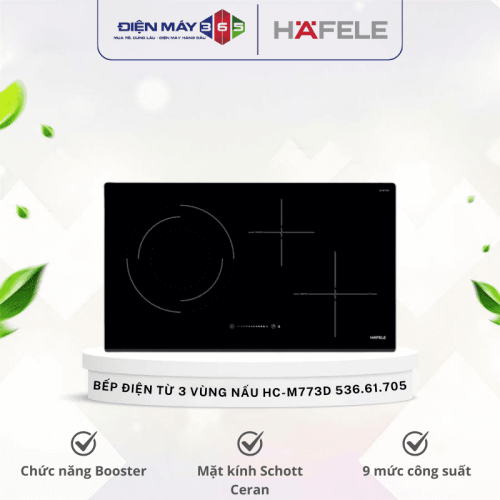 Bếp điện từ 3 vùng nấu Hafele HC-M773D 536.61.705