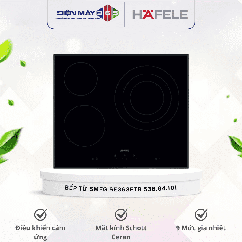 Bếp từ Hafele Smeg SE363ETB 536.64.101 3 Bếp từ Hafele Smeg SE363ETB 536.64.101