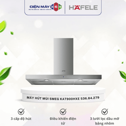 Máy hút mùi gắn tường 90cm Hafele Smeg KAT900HXE 536.84.279