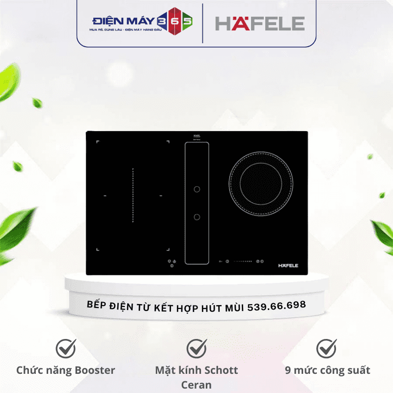 Bếp điện từ kết hợp hút mùi Hafele 539.66.698 3 Bếp điện từ kết hợp hút mùi Hafele 539.66.698