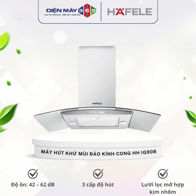 Máy hút khử mùi đảo kính cong Hafele HH IG90B 539.81.775 3 Máy hút khử mùi đảo kính cong Hafele HH IG90B 539.81.775