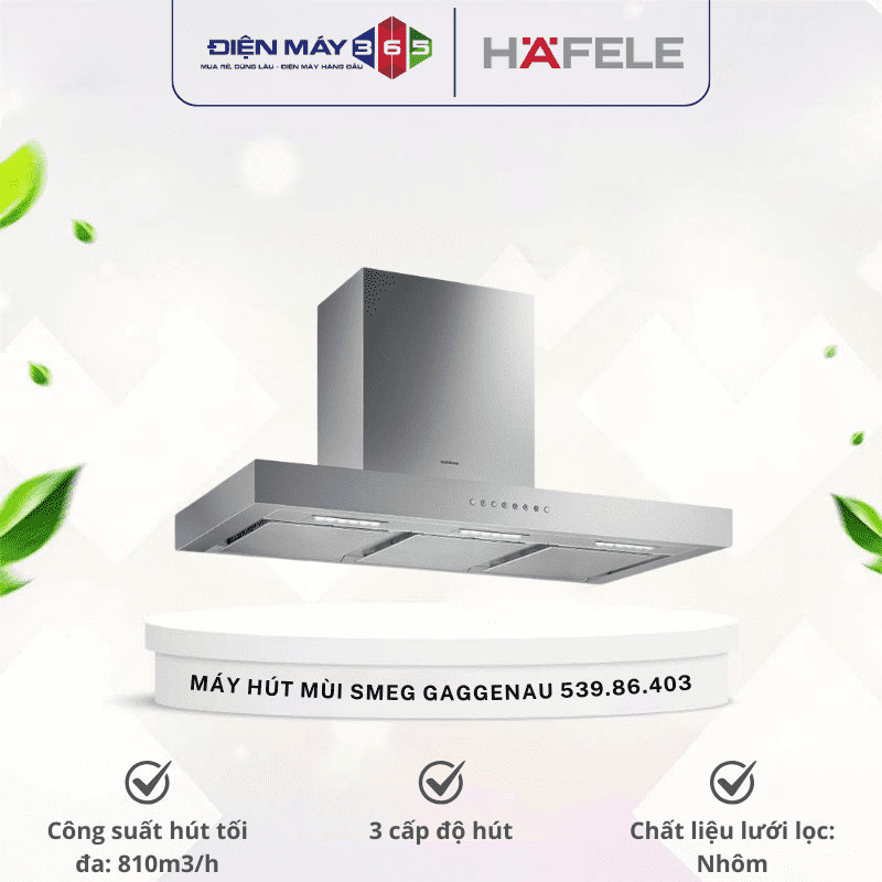 Máy hút mùi treo tường Hafele Smeg GAGGENAU 539.86.403 3 Máy hút mùi treo tường Hafele Smeg GAGGENAU 539.86.403