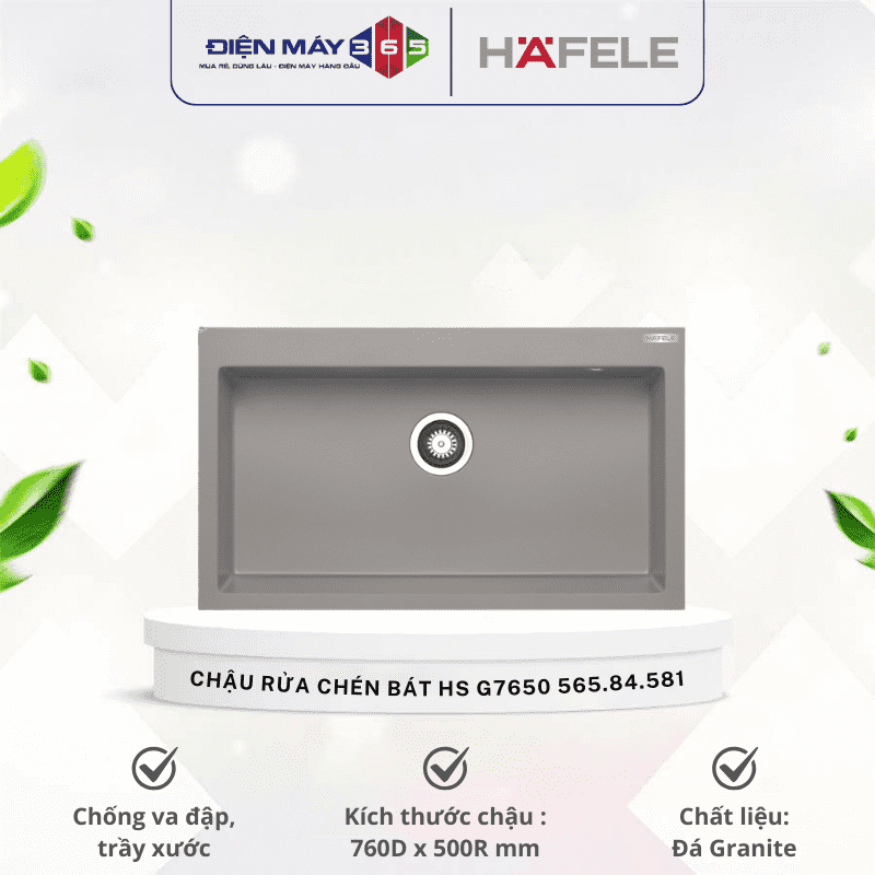 Chậu rửa chén bát Hafele HS G7650 565.84.581 3 Chậu rửa chén bát Hafele HS G7650 565.84.581