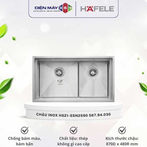 CHẬU INOX HÄFELE HS21-SSN2S90 567.94.030 (Sao chép)