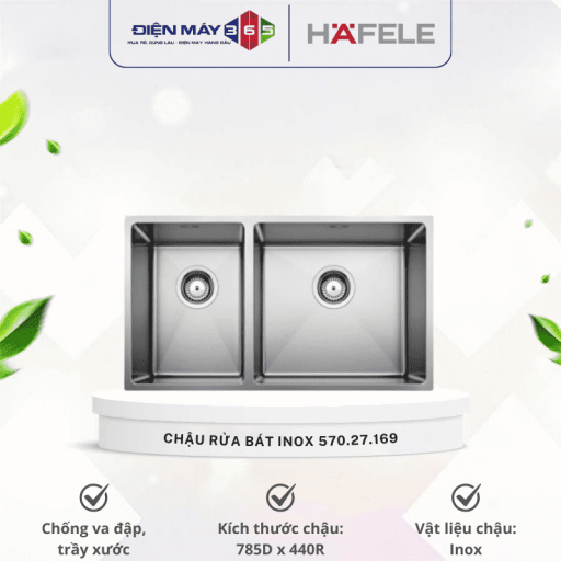 Chậu rửa bát inox Hafele Quatrus R15 285/435-IU 570.27.169 4 570 optimized.27.169