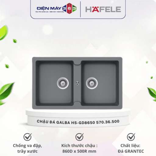 Chậu đá Hafele GALBA HS-GD8650 570.36.500 4 570 optimized.36.500